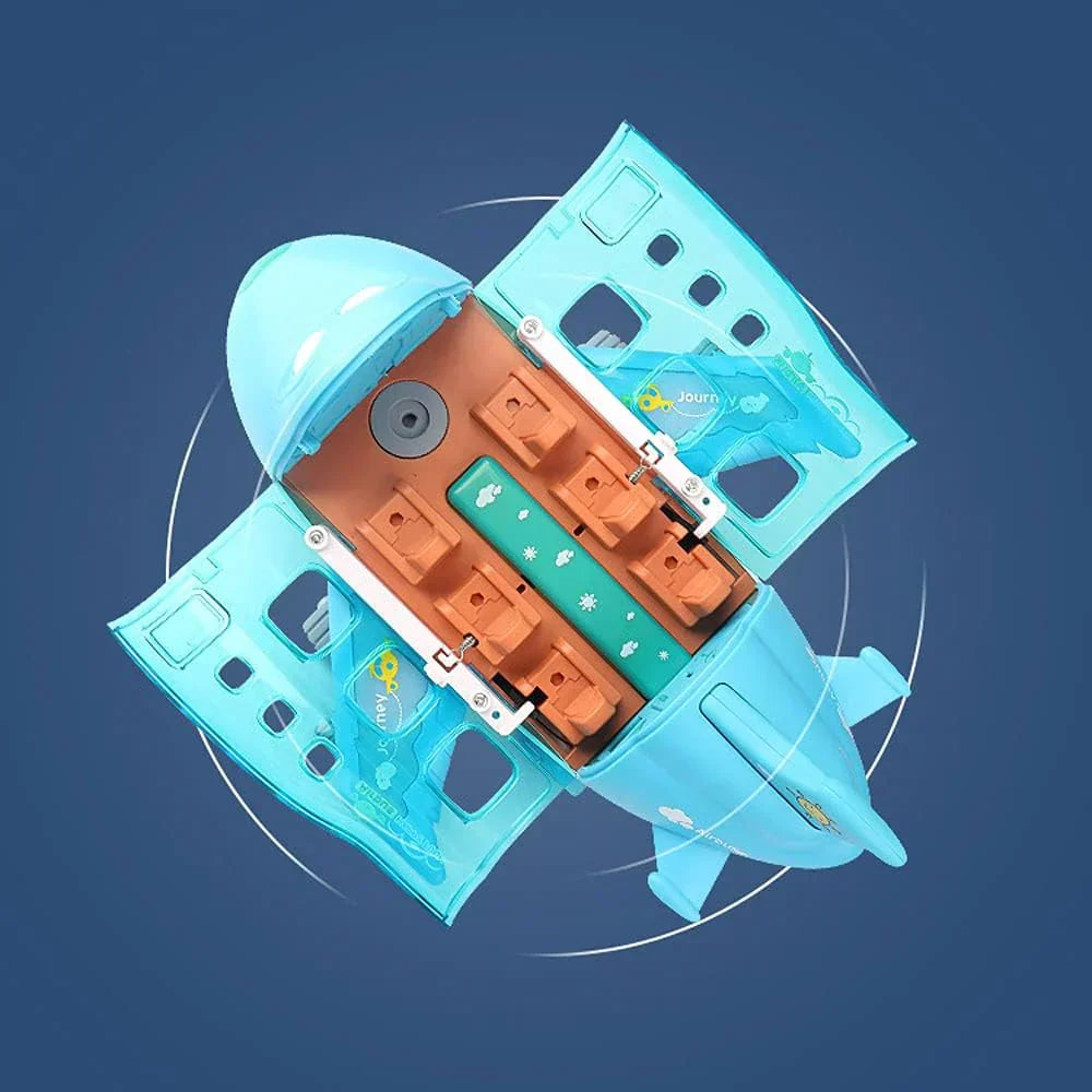 طائرة ذات تروس دوارة 360 درجة مع موسيقى وإضاءة