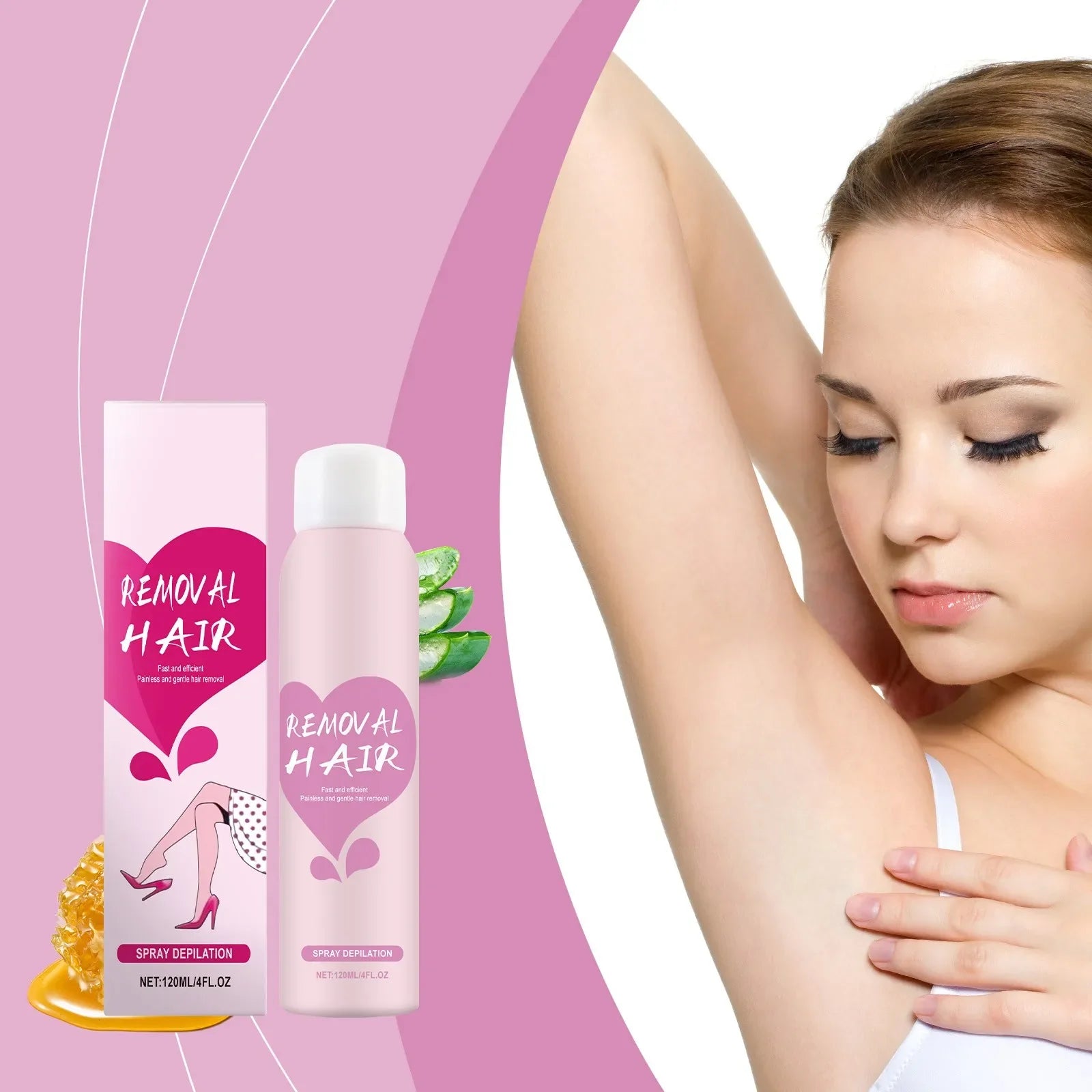 GlowSilk™ Hair Removal & Growth Inhibitor Spray | بخاخ إزالة الشعر وتثبيط نموه