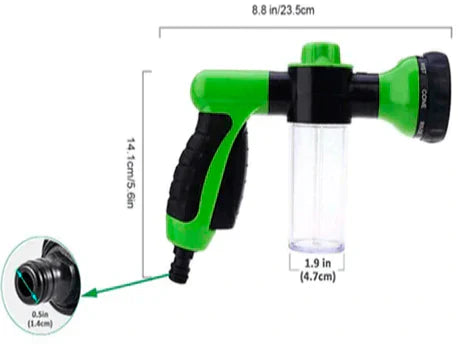مسدس غسيل السيارات متعدد الوظائف عالي الضغط برغوة الماء